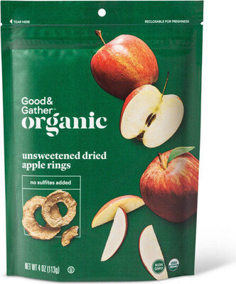 Unsweetened Dried Apple Rings, Unsweetened