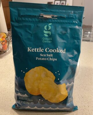 Sea Salt Kettle Cooked Potato Chips, Sea Salt