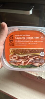 Uncured Honey Ham Ultra-Thin Deli Slices, Uncured Honey