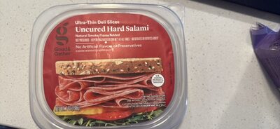 Uncured Hard Salami Ultra-Thin Deli Slices, Uncured Hard