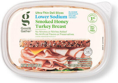 Smoked Honey Turkey Breast Ultra-Thin Deli Slices, Smoked Honey