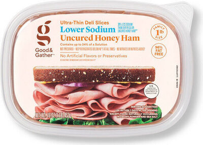 Uncured Honey Ham Ultra-Thin Deli Slices, Uncured Honey