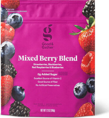 Mixed Berry Whole Strawberries, Blackberries, Red Raspberries & Blueberries Blend, Mixed Berry