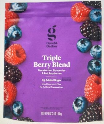 Triple Berry Blackberries, Blueberries & Red Raspberries Blend, Triple Berry