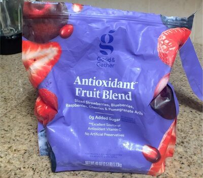 Sliced Strawberries, Blueberries, Raspberries, Cherries & Pomegranate Arils Antioxidant Fruit Blend, Strawberries, Blueberries, Raspberries, Cherries & Pomegranate Arils