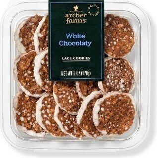 White Chocolaty Lace Cookies, White Chocolaty