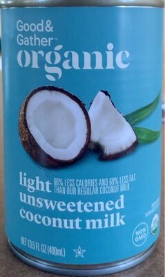 Light Unsweetened Coconut Milk, Light Unsweetened