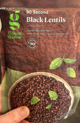 Black 90 Second Lentils, Black