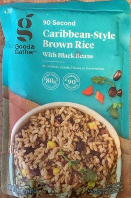 Caribbean-Style Brown Rice With Black Beans, Caribbean-Style With Black Beans
