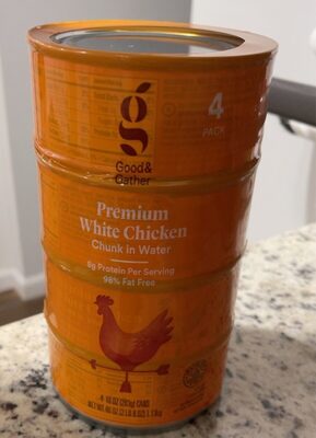 Chunk White Premium Chicken In Water, Chunk White In Water