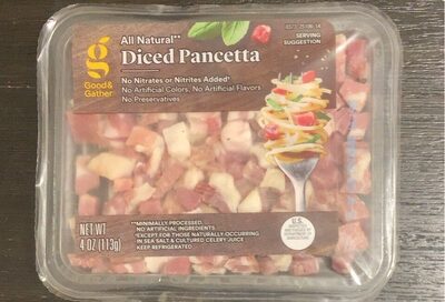 Uncured Diced Pancetta, Uncured