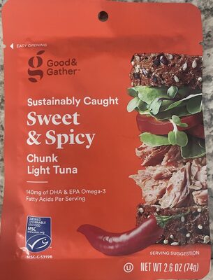 Sweet & Spicy Chunk Light Sustainably Caught Tuna, Sweet & Spicy Chunk Light