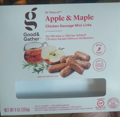 Apple & Maple Chicken Sausage Mini Links, Apple & Maple