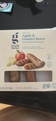 Apple & Gouda Cheese Smoked Chicken Sausage, Apple & Gouda Cheese
