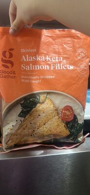 Alaskan Keta Wild Caught Salmon Skinless Fillets, Alaskan Keta