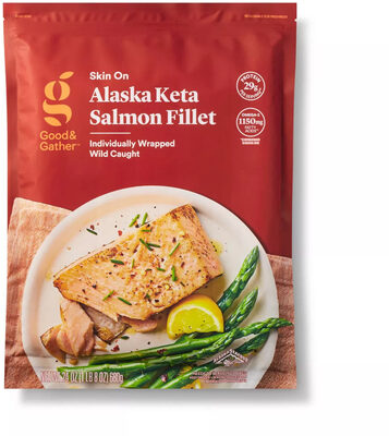 Alaska Keta Skin On Salmon Fillet, Alaska Keta
