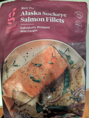 Alaskan Sockeye Wild Caught Salmon Fillets, Alaskan Sockeye