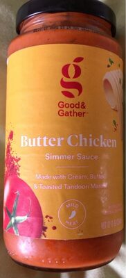 Butter Chicken Simmer Sauce Made With Cream, Butter, & Toasted Tandoori Masala, Butter Chicken