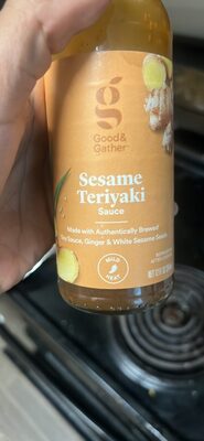 Sesame Teriyaki Sauce Made With Authentically Brewed Soy Sauce, Ginger & White Sesame Seeds, Sesame Teriyaki