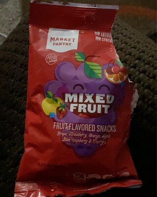 Mixed Fruit Grape, Strawberry, Orange, Apple, Blue Raspberry & Cherry Fruit-Flavored Snacks, Mixed Fruit