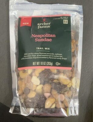 Neapolitan Sundae Trail Mix With Vanilla Creme-Flavored Almonds, Cashews, Chocolate Chips, Dried Sweetened Strawberries, White Chocolate Chips & Strawberry-Flavored Candy Drops, Neapolitan Sundae