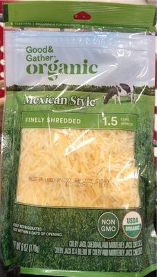 Mexican Style Colby Jack, Cheddar, And Monterey Jack Finely Shredded Cheeses, Mexican Style