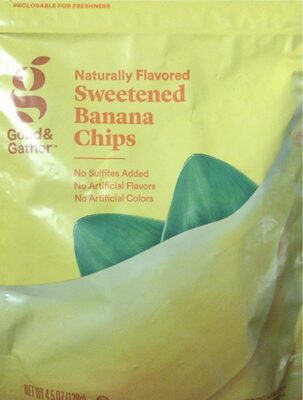 Sweetened Banana Chips, Sweetened