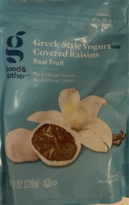 Greek-Style Yogurt Covered Raisins, Greek-Style Yogurt