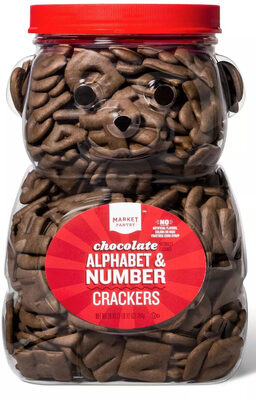 Chocolate Alphabet & Number Crackers, Chocolate
