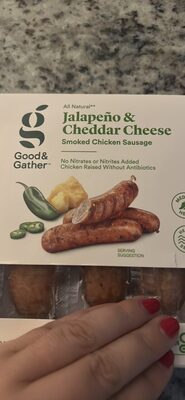 Jalapeno & Cheddar Cheese Smoked Chicken Sausage, Jalapeno & Cheddar Cheese