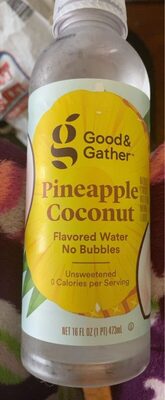Pineapple Coconut Flavored Water, Pineapple Coconut