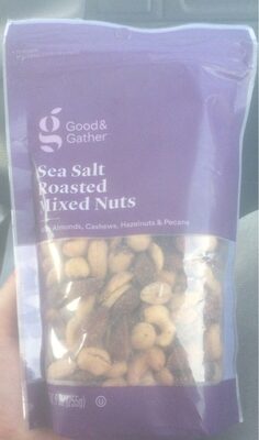 Sea Salt Roasted Mixed Nuts With Almonds, Cashews, Hazelnuts & Pecans, Sea Salt Roasted