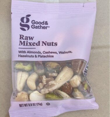 Raw Mixed Nuts With Almonds, Cashews, Walnuts, Hazelnuts & Pistachios, Raw