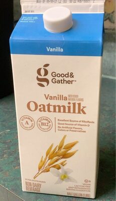 Vanilla Oatmilk Non-Dairy Beverage, Vanilla