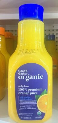 Pulp Free Orange Premium Juice With Calcium And Vitamin D, Pulp Free Orange