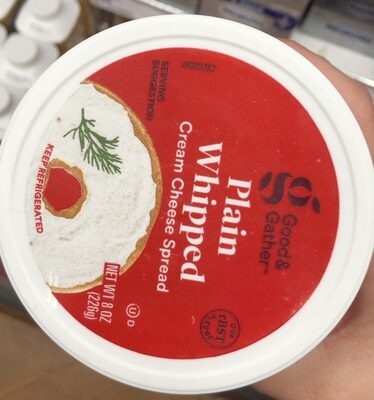 Plain Whipped Cream Cheese Spread, Plain Whipped