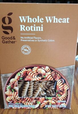 Whole Wheat Macaroni Product, Whole Wheat Rotini