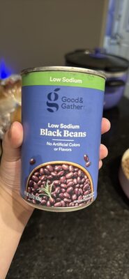 Black Low Sodium Beans, Black