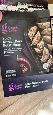 Spicy Korean Pork Potstickers With Spicy Pork, Cabbage Seasoned With Chili Paste & Salted Sake, Spicy Korean Pork