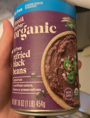 Black Fat Free Refried Beans, Black