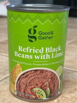 Black Refried Beans With Lime, Black With Lime