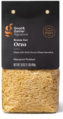 Macaroni Product, Bronze Cut Orzo