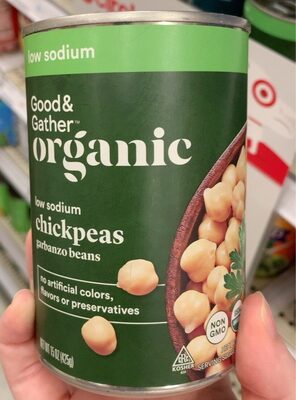Garbanzo Beans Low Sodium Chickpeas, Garbanzo