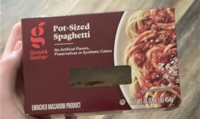 Enriched Macaroni Product, Pot-Sized Spaghetti