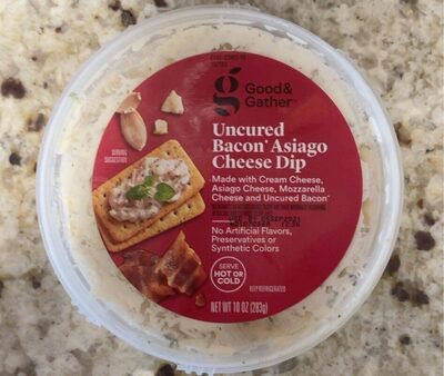 Uncured Bacon Asiago Cheese Dip, Uncured Bacon Asiago Cheese