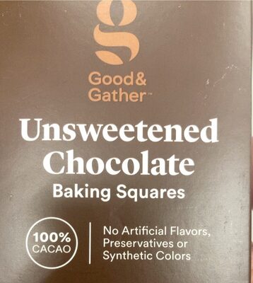 Unsweetened Chocolate Baking Squares, Unsweetened Chocolate