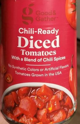 Chili-Ready Diced Tomatoes With A Blend Of Chili Spices, Chili-Ready With A Blend Of Chili Spices