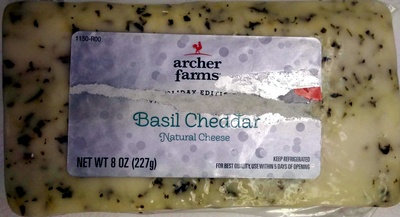 Basil Cheddar Cheese, Basil Cheddar