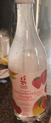 Unsweetened Strawberry Mango Sparkling Water, Unsweetened Strawberry Mango