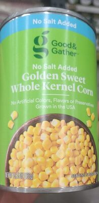 Golden Sweet No Salt Added Whole Kernel Corn, Golden Sweet